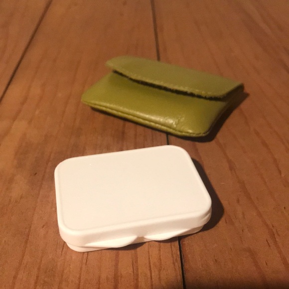 Leather Pill Box or Contact Lens Pouch - Picture 4 of 7